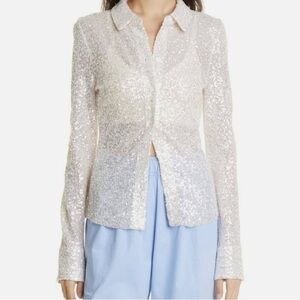 Stine Goya Daya Sequin Button Up Blouse